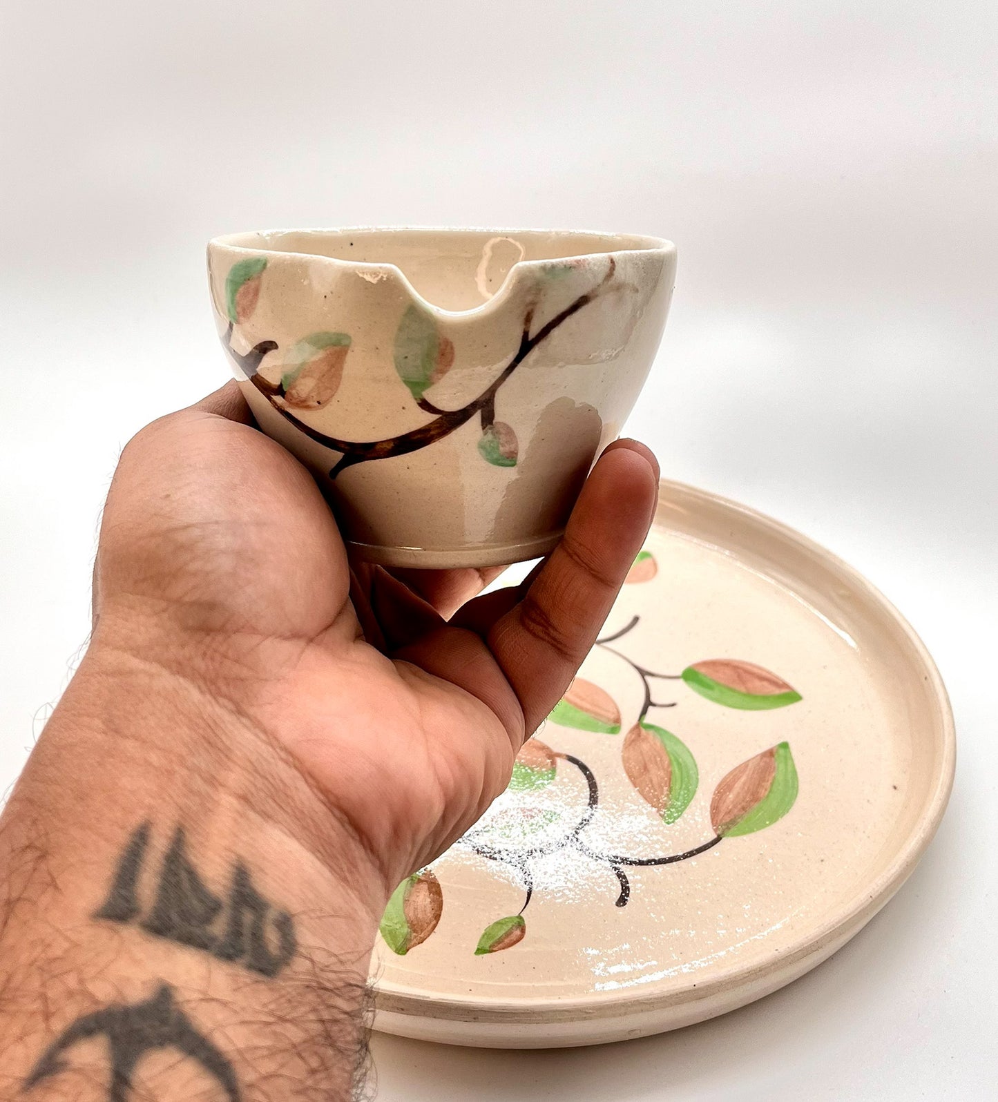 Floral Plate and Curry Bowl